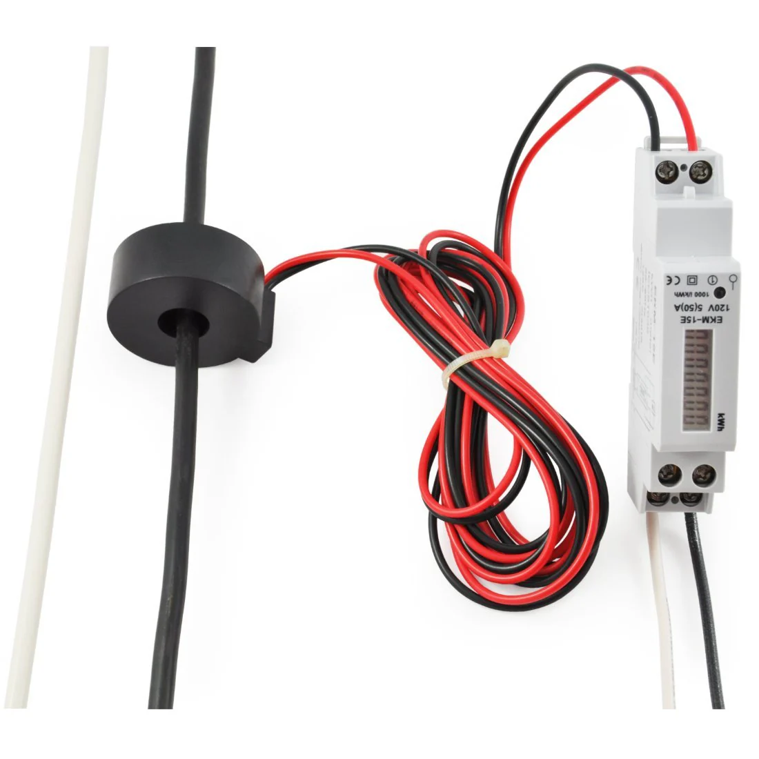 Basic 120 Volt Single Phase kWh Meter, 2-wire, External CT Meter, 14mm, 50 Amp, Model EKM-15E - Image 5
