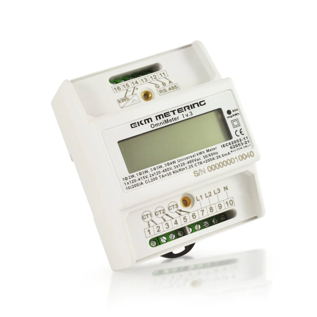 EKM Omnimeter I v.3 – Smart kWh Meter, Single Phase or 3-Phase, up to 480V, up to 5000A, 50/60Hz - Image 3